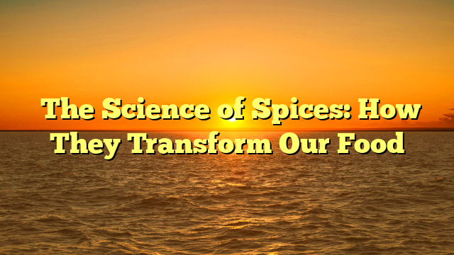 The Science of Spices: How They Transform Our Food
